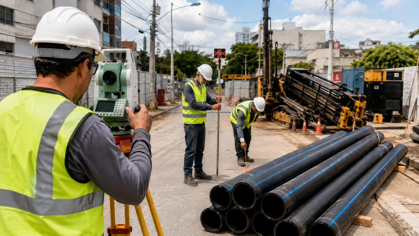 Engenharia, topografia e gestão técnica para obras de infraestrutura